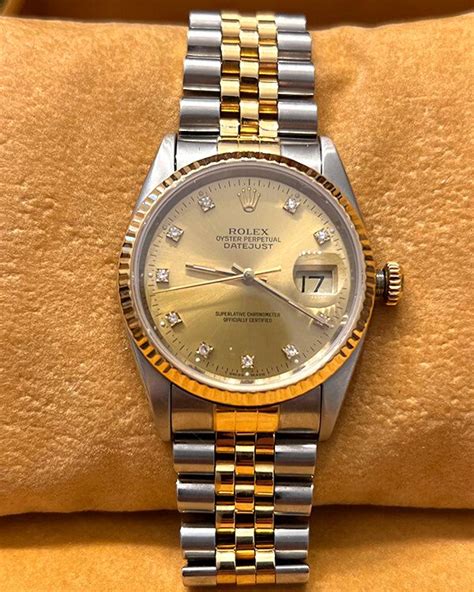 rolex datejust oystersteel and yellow gold|More.